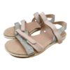 Sandalias De Trekking Mujer Beige Plateado - Imagen 2
