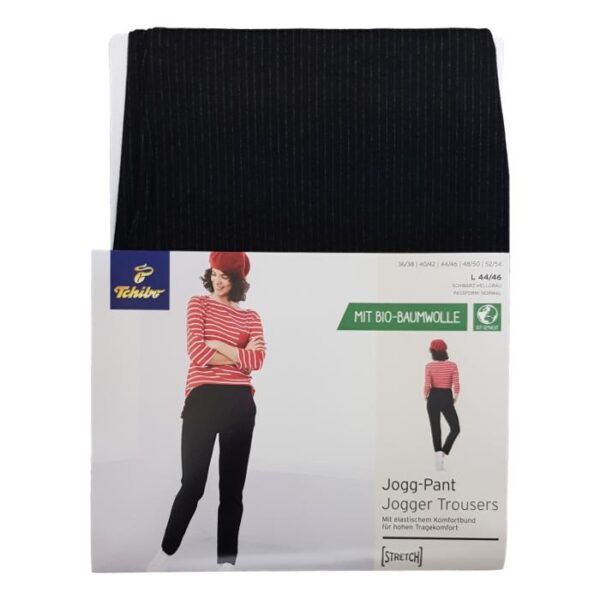 Pantalones Jogging Negro Gris Mujer