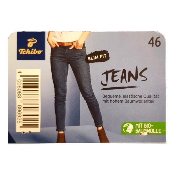 Jeans Slimfit Algodon Organico Strech Azul Mujer