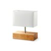 Lámpara De mesa Base De Madera