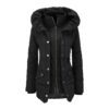 CHAQUETA DE MUJER OUTDOOR CON CUELLO DE BUFANDA