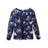 Blusa con Borde de Volantes Floreada Mujer - Imagen 2