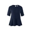 Blusa con Volante Azul Mujer