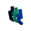 Medias Para Niños 3 Pares Azul Marino Verde - Imagen 3