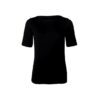 Top Cuello Submarino Algodon Mujer Negro - Imagen 2