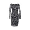 Vestido Jersey Balnco Negro Mujer