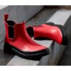 Botines De Lluvia Mujer Rojo - Imagen 8