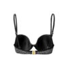Top De Bikini Con Copa Negro Blanco - Imagen 2