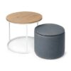 Mesa Auxiliar Con Puf 2 en 1