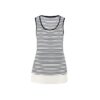 Top Largo Con Inserto De Blusa Rayado - Imagen 2