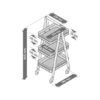 Carrito Con Bandejas Blanco - Imagen 6