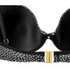 Top De Bikini Con Copa Negro Blanco - Imagen 4