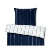 Funda De Plumon Y Almohada Percal Azul Blanco 1,5 Plaza