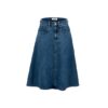 Falda Jeans Midi Azul Elastica Mujer Tchibo