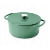 Olla De Fierro Fundido Esmaltado Verde Tchibo