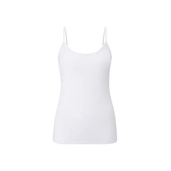 Camisetas Mujer Algodon Blanco (Set de 2) Tchibo
