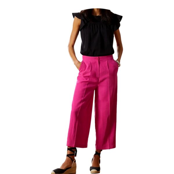 Pantalon Culotte Rosado Mujer Tchibo