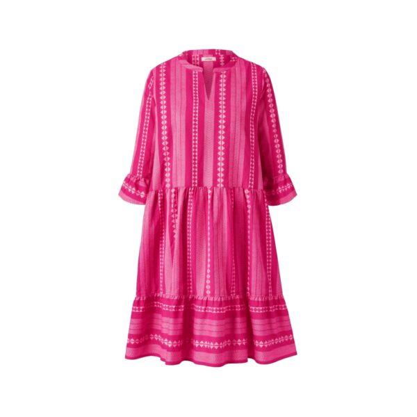 Vestido Tejido Estampado Algodon Pink Tchibo