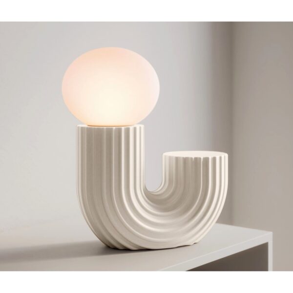 Lámpara De Mesa De Diseño LED Blanco Tchibo - Imagen 2