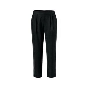 Pantalón De Tela Negra Mujer Tchibo