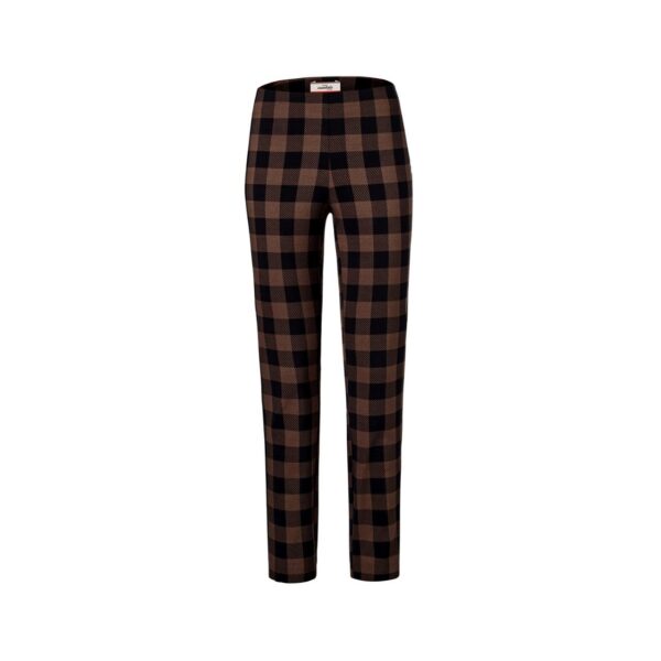 Pantalón Elásticado Cuadros Viscosa Mujer Tchibo