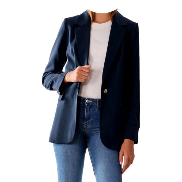 Blazer Tejido Azul Mujer Tchibo - Imagen 4