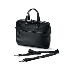 Maletín De Cuero Hombre Negro Tchibo