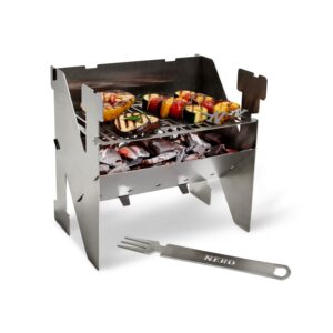 Parilla A Carbon Acero Inox Desmontable Tchibo Nero